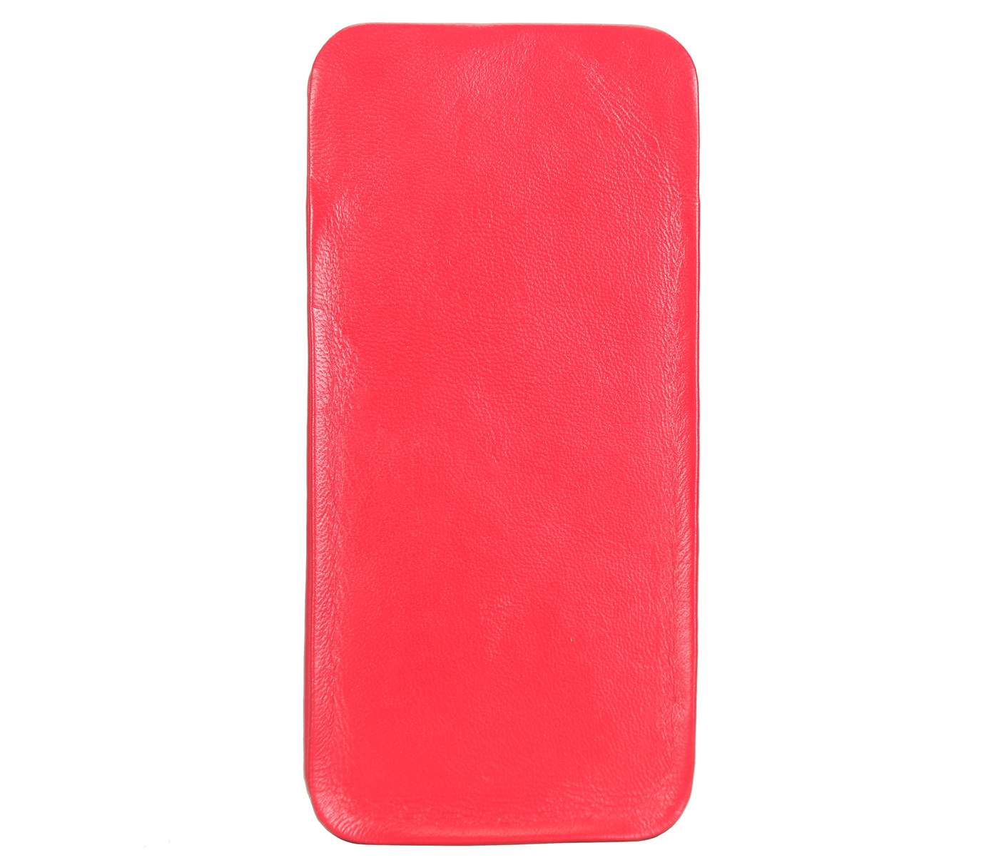 Spectacle Case--Soft stitch free spectacle case in Genuine Leather - Red