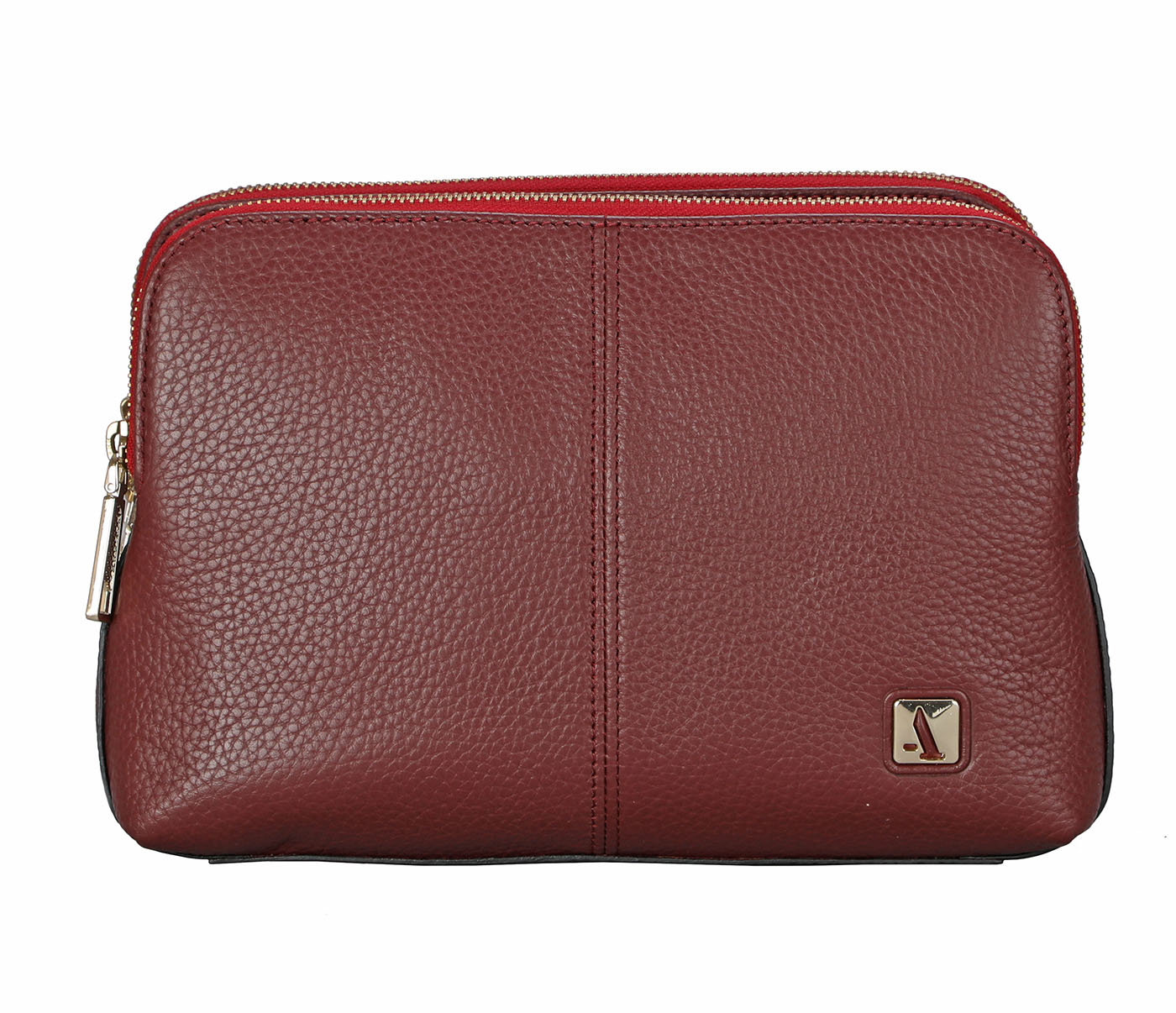 Handbag-Julieta-Sling cross body bag in Genuine Leather - Wine