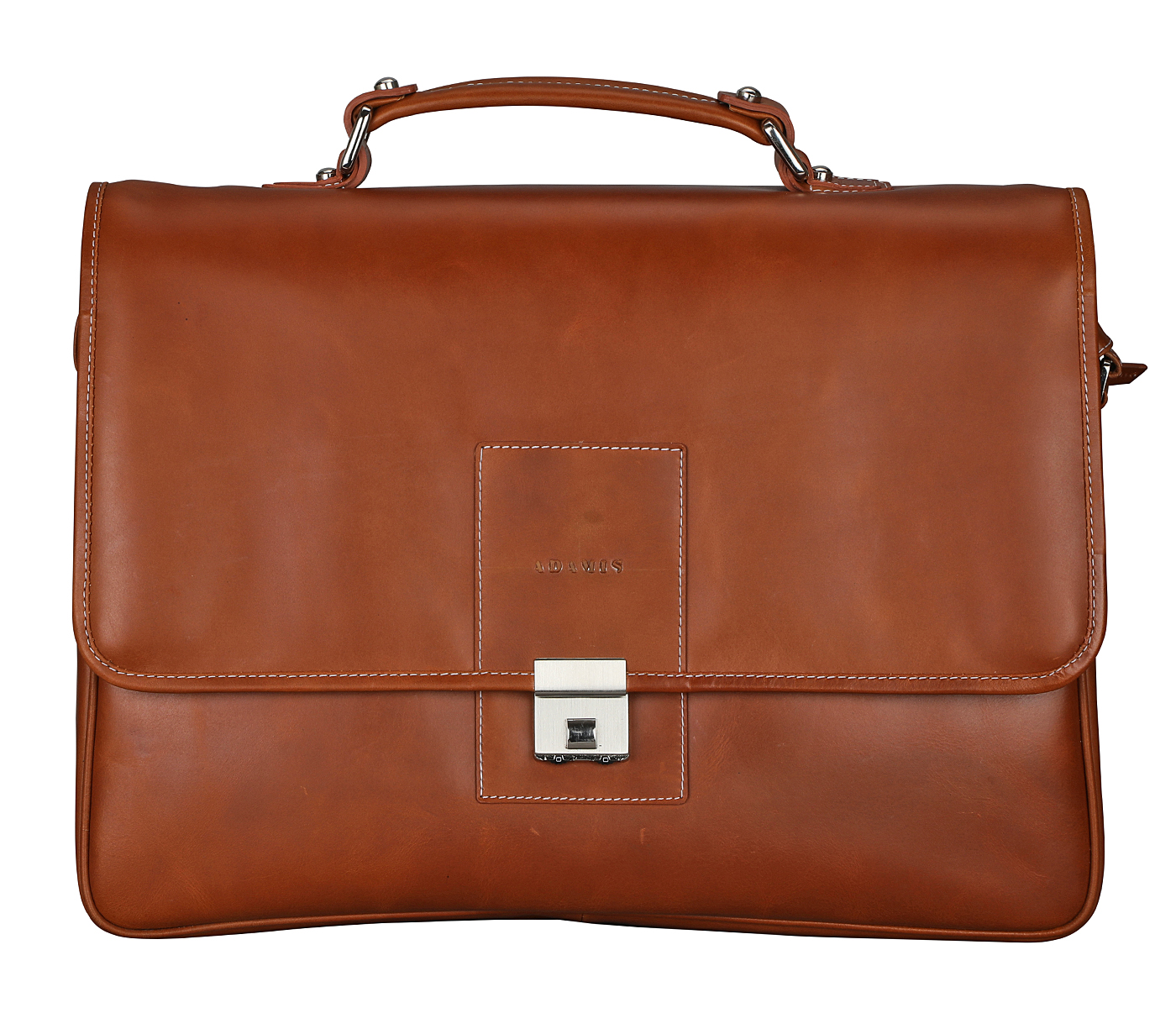LC44-Victor-Laptop, portfolio office executive bag in Genuine Leather - Tan