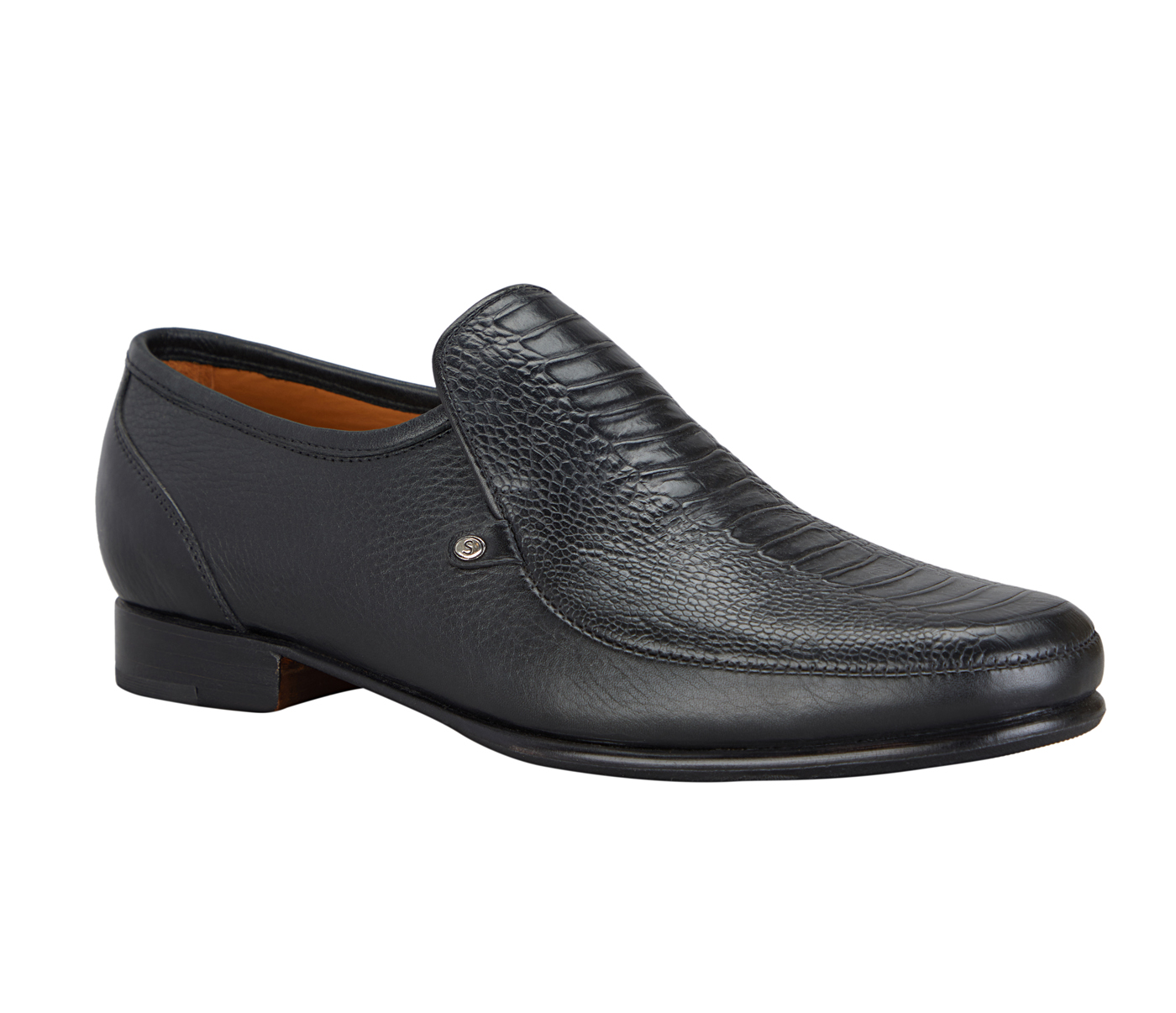 PF39-Adamis Pure Leather Footwear For Men- - Black
