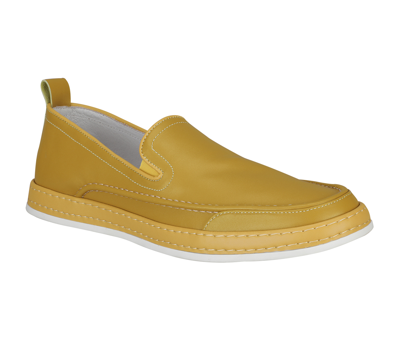Buy Adamis Yellow Colour Pure Leather Footwear for Men GCS6 Online