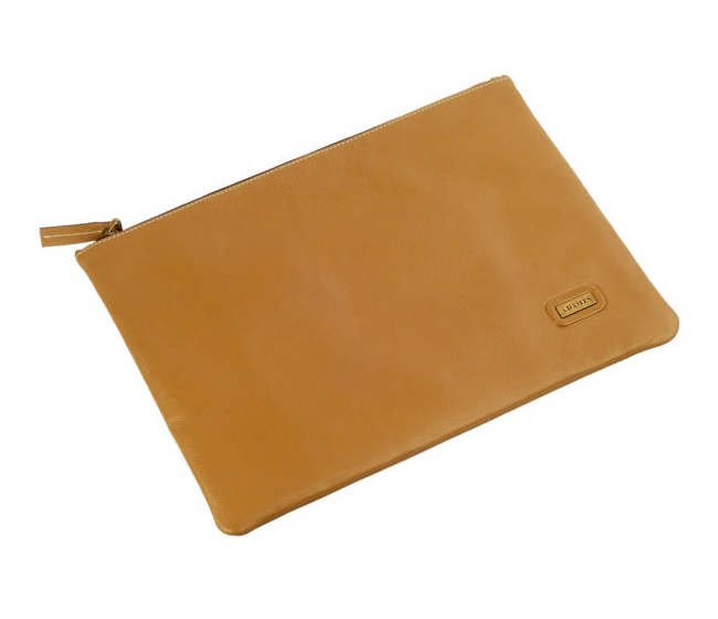 Leonardo Leather Laptop Sleeve / Folder(Tan)F16