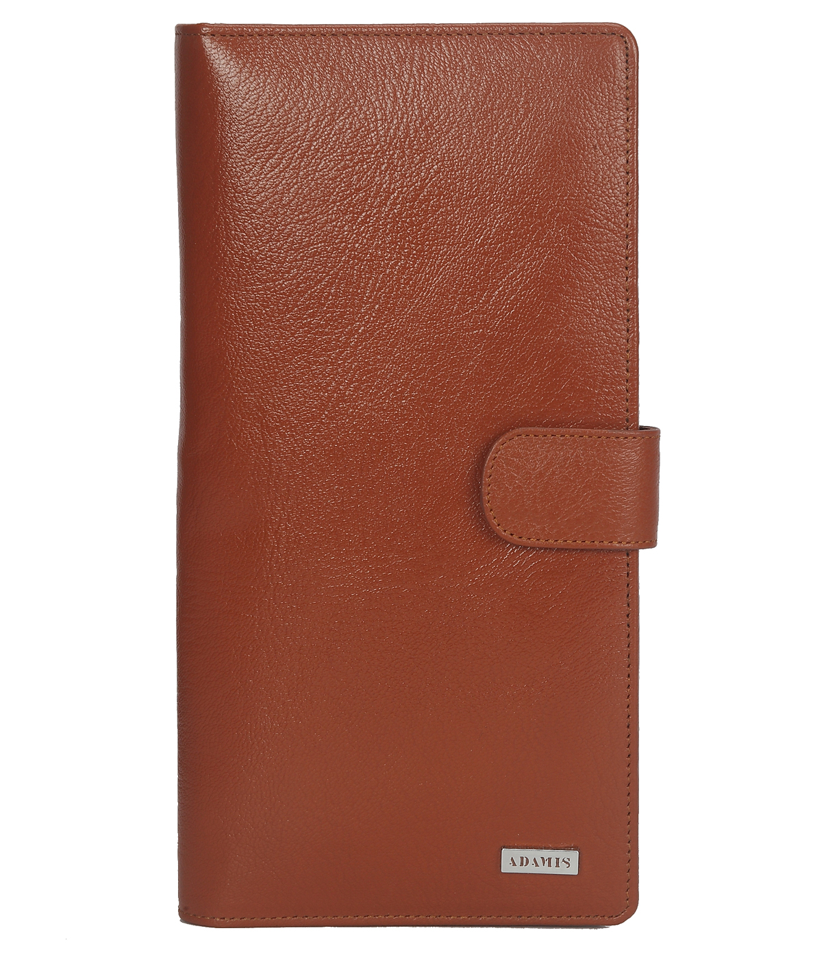 W247-Cynthia-Unisex wallet for travel documents in Genuine Leather - Tan
