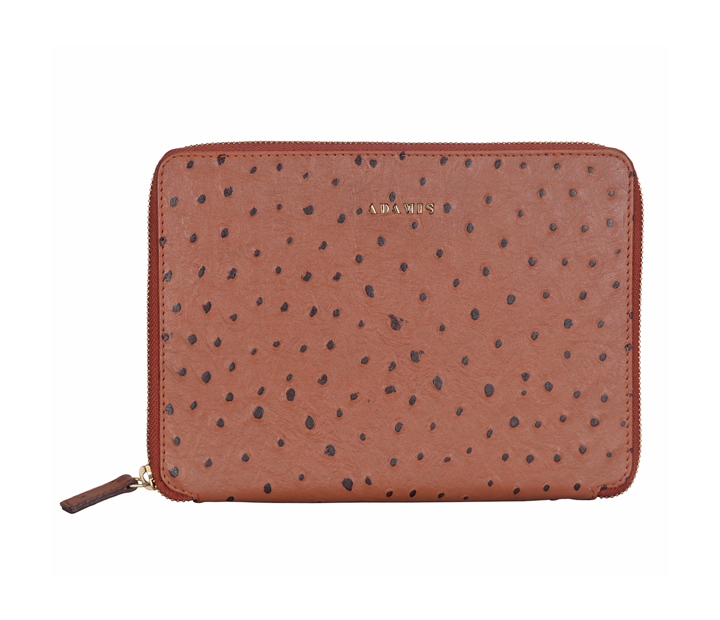 W281--Ipad mini cover with magnetic tray in Genuine Leather - Tan