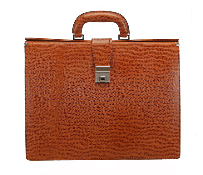 Portfolio / Laptop Bag-Paul-Laptop office executive bag in Genuine Leather - Tan