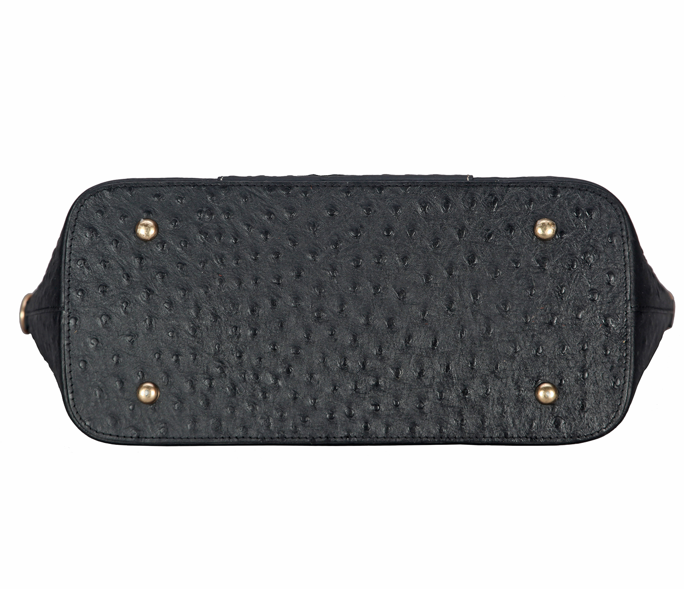 Handbag-Hermine-Double handle Shoulder bag in Genuine Leather - Black