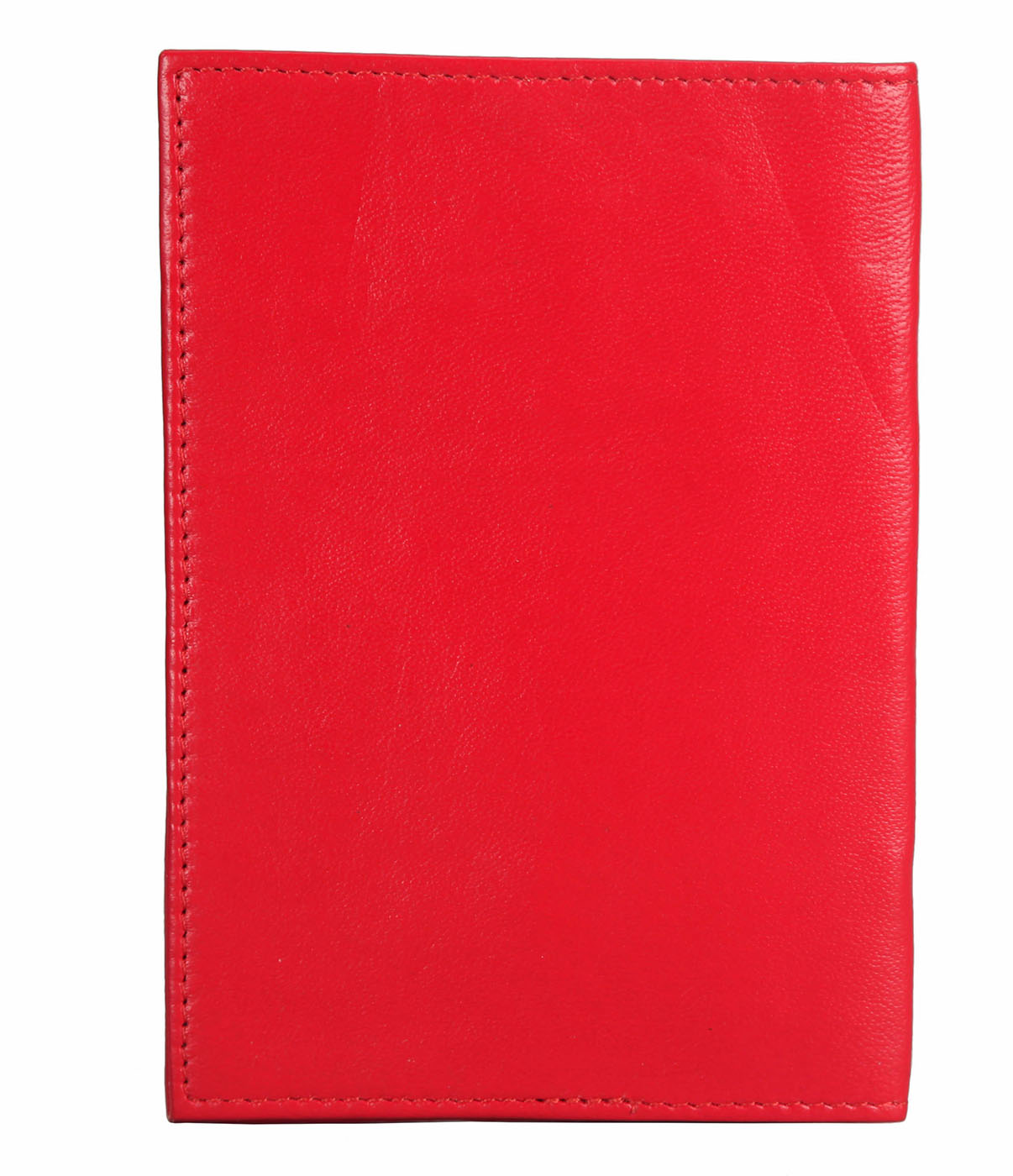 W73--Passport cover in Genuine Leather - Red