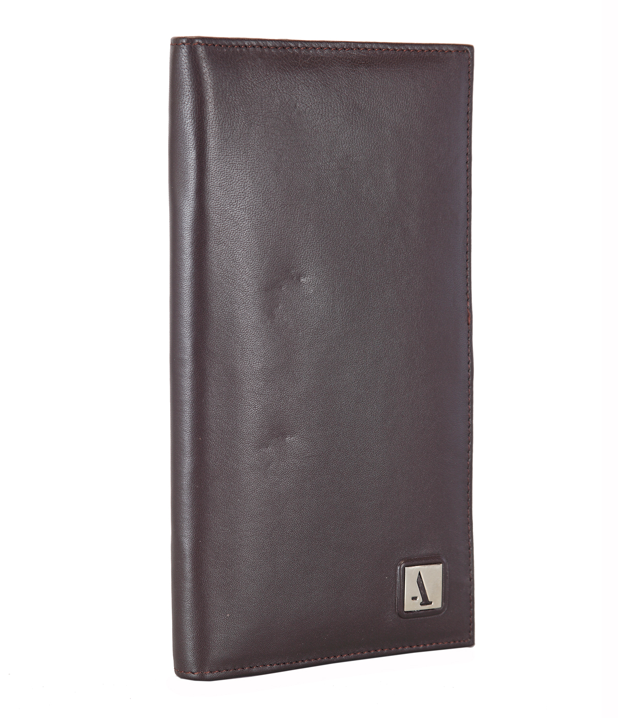 W10-Novio-Travel document wallet in soft Genuine Leather - Brown