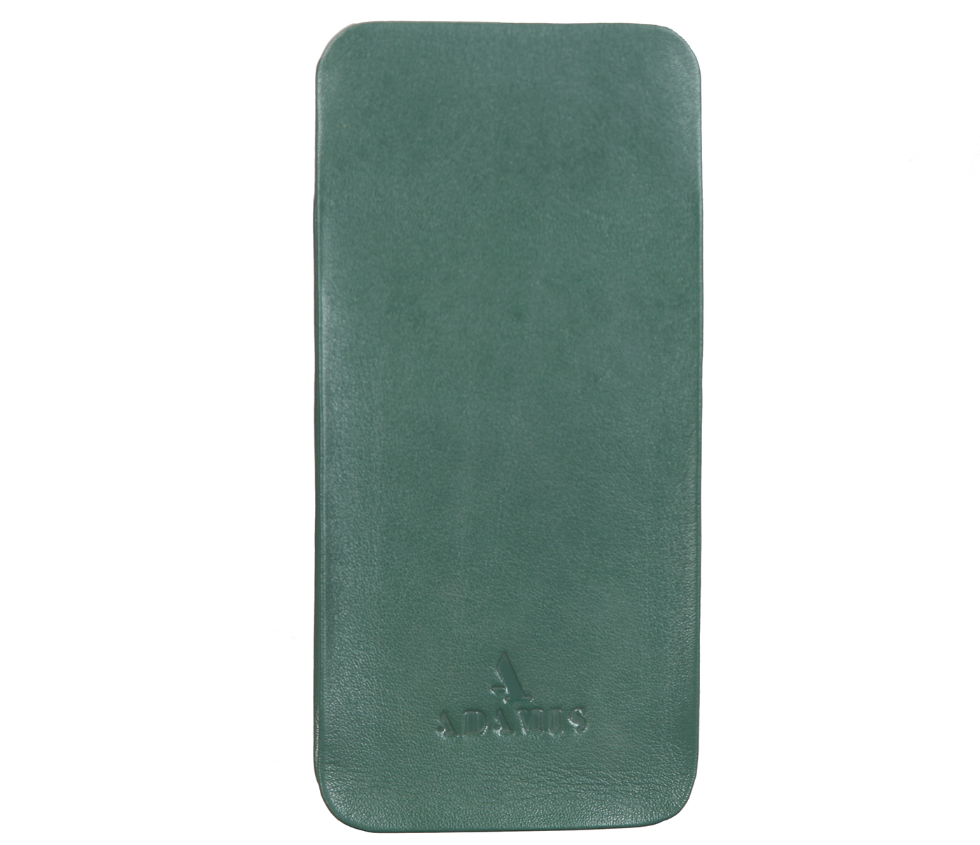 VW11--Soft stitch free spectacle case in Genuine Leather - Green