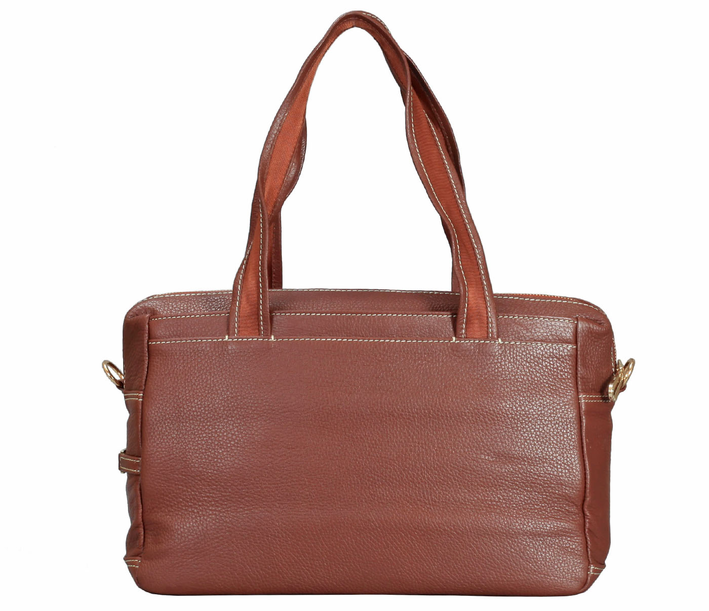 Handbag-Paulina-Shoulder work bag in Genuine Leather - Tan