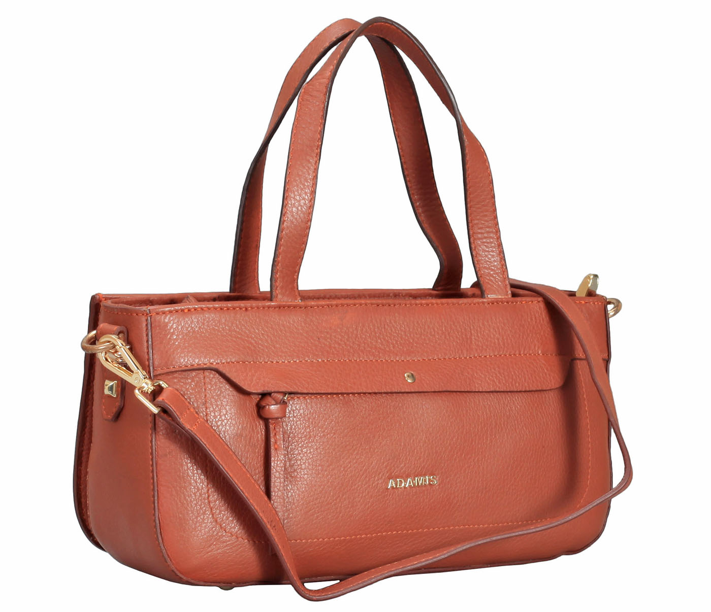 Handbag-Pamelia-Evening Bag in Genuine Leather - Tan