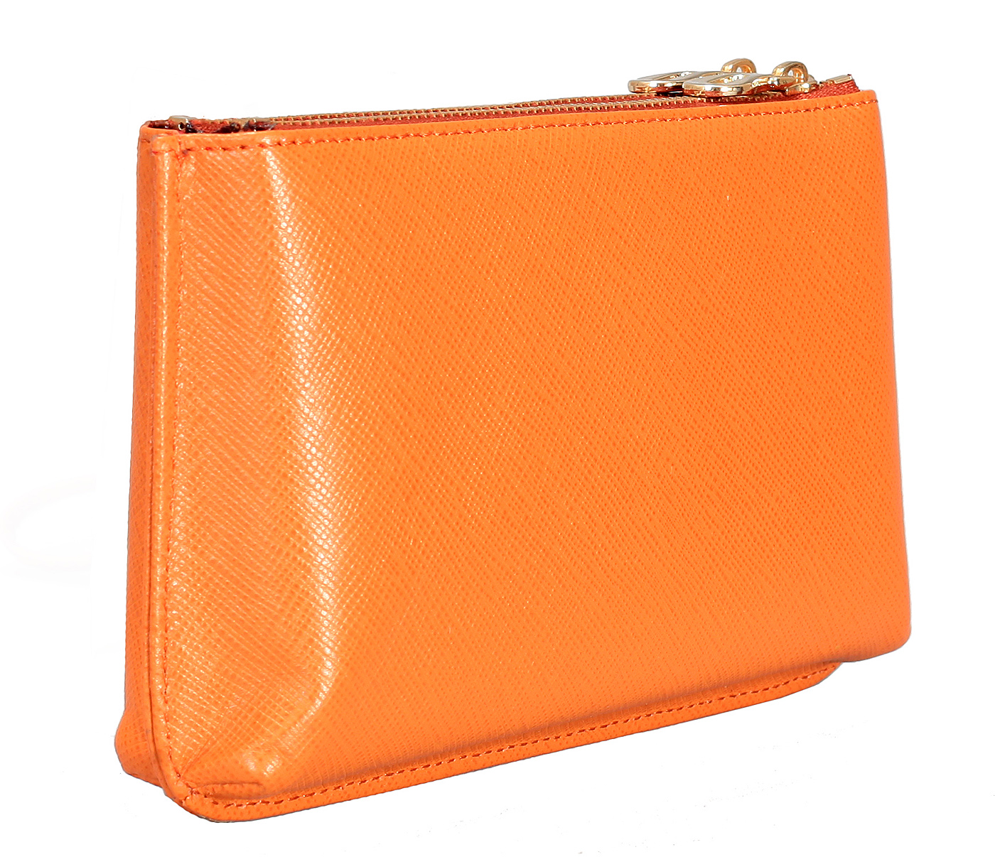 W332-Adriana-Women's wallet cum clutch in Genuine Leather - Tan