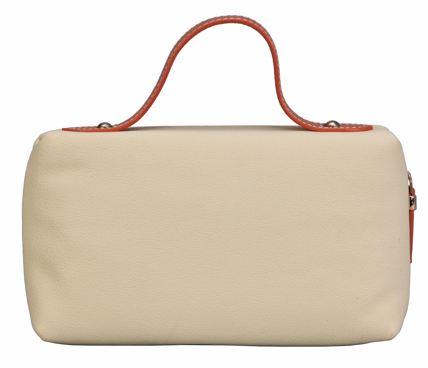 B865-Florencia-Shoulder work bag in Genuine Leather - Offwhite