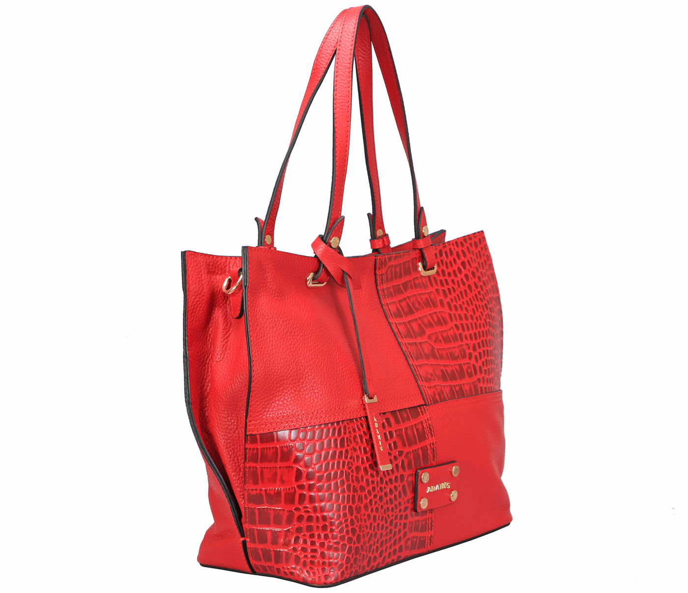 Handbag-Querida-Semi casual bag in Genuine Leather - Red