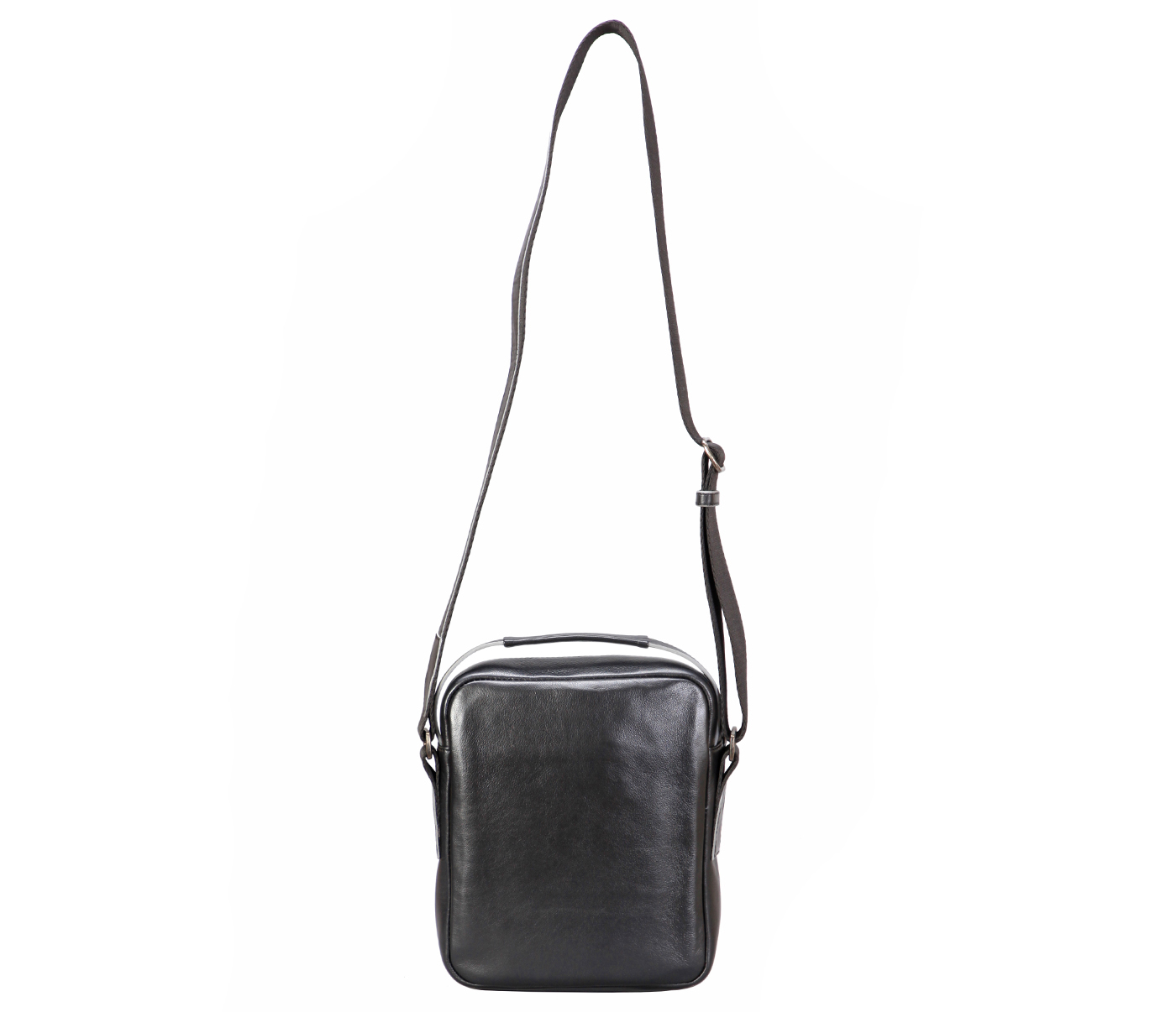 P38-Rafael-Men's travel pouch in Genuine Leather - Black