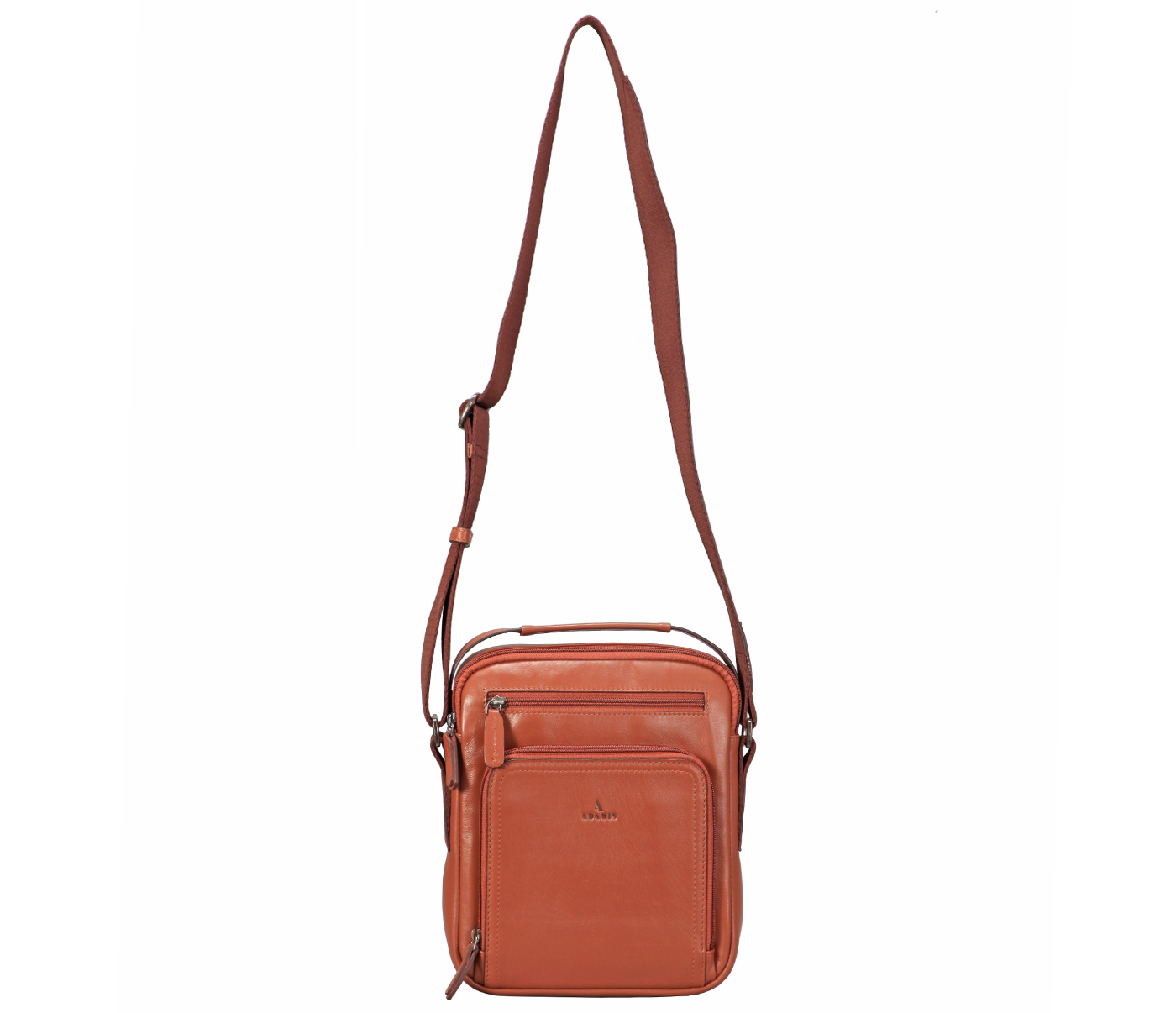 P38-Rafael-Men's travel pouch in Genuine Leather - Tan