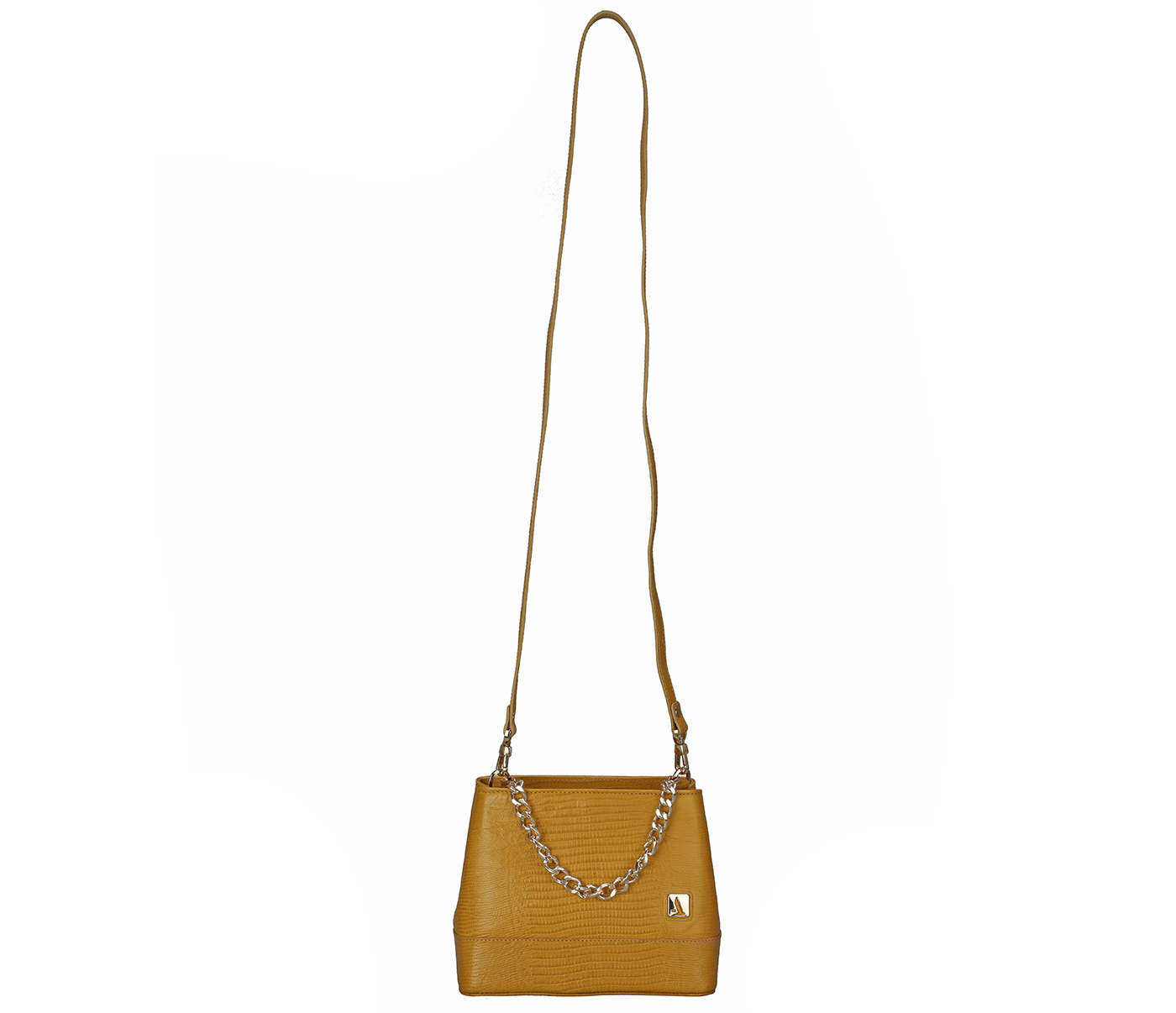 Handbag-Isabel-Sling cross body bag in Genuine Leather - Beige