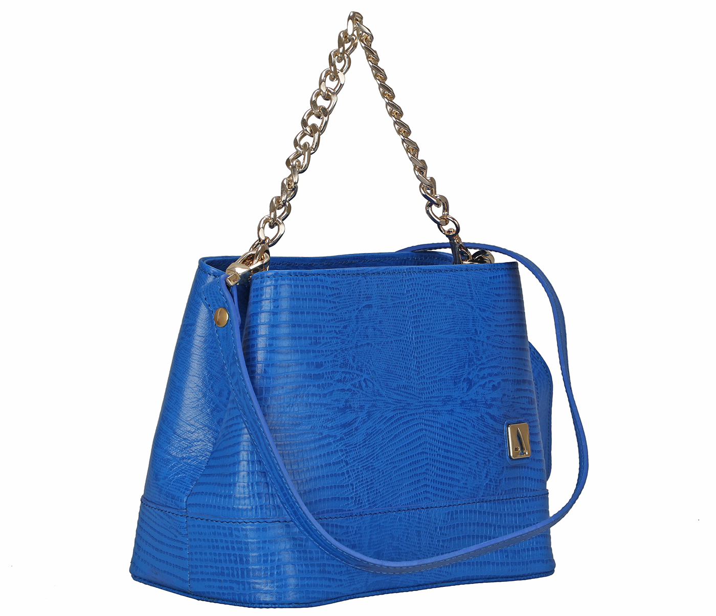 Handbag-Isabel-Sling cross body bag in Genuine Leather - Blue