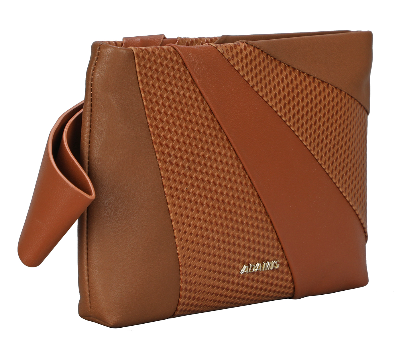 B872-Raquel-Evening Bag in Genuine Leather - Tan