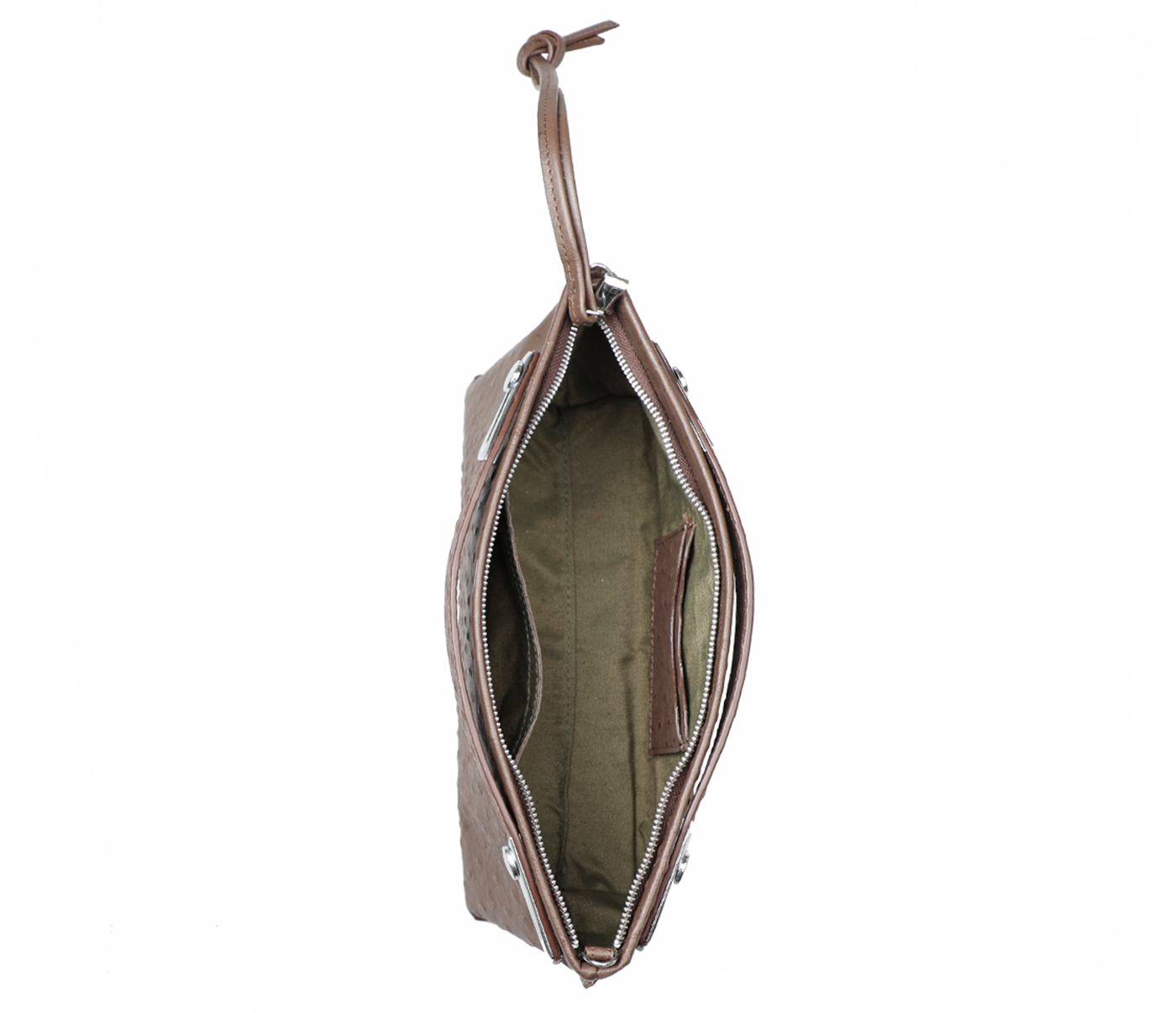 Handbag-Senobia-Evening Bag in Genuine Leather - Brown