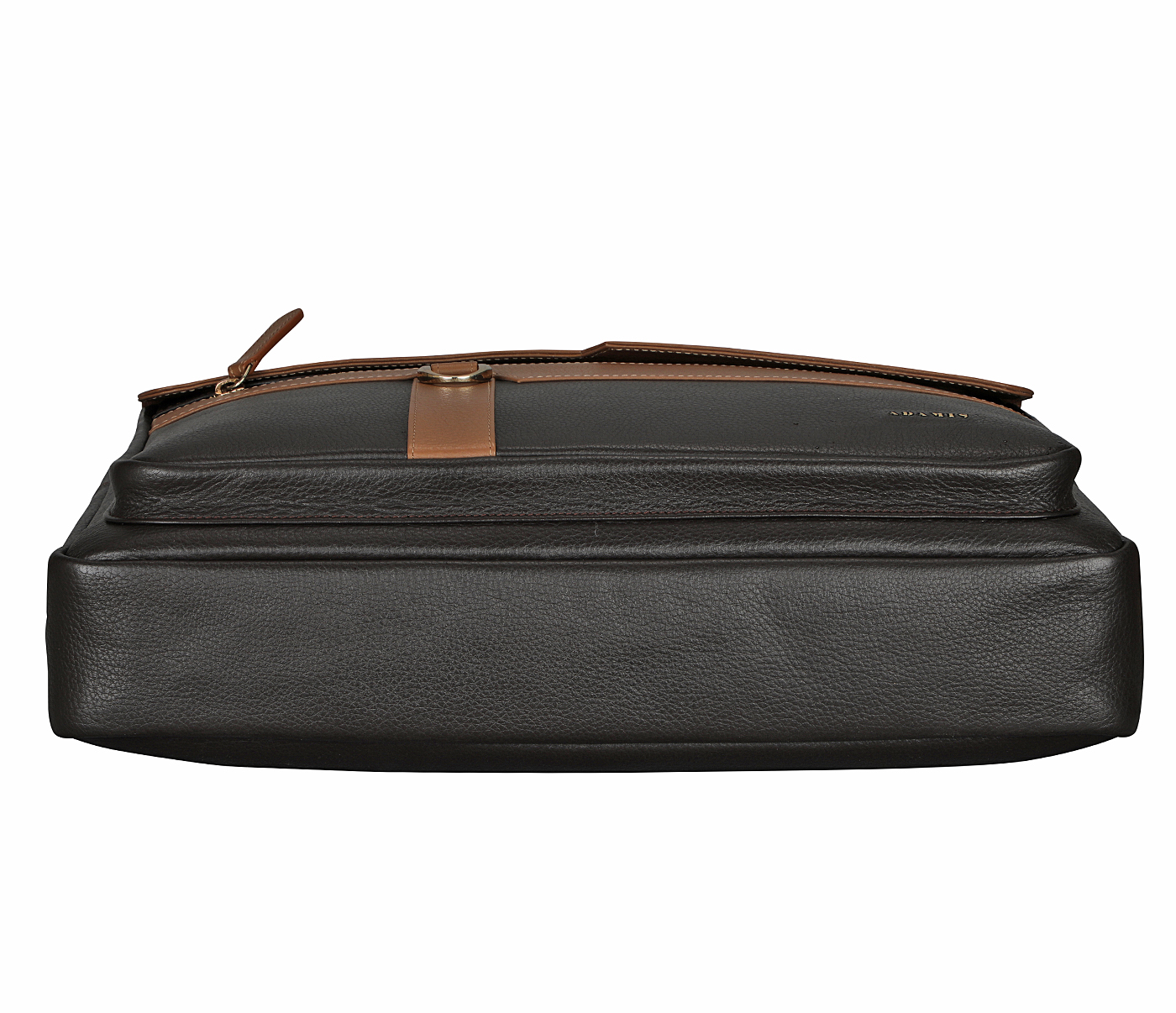 F78-Rodrigo-Laptop cum portfolio bag in Genuine Leather - Black