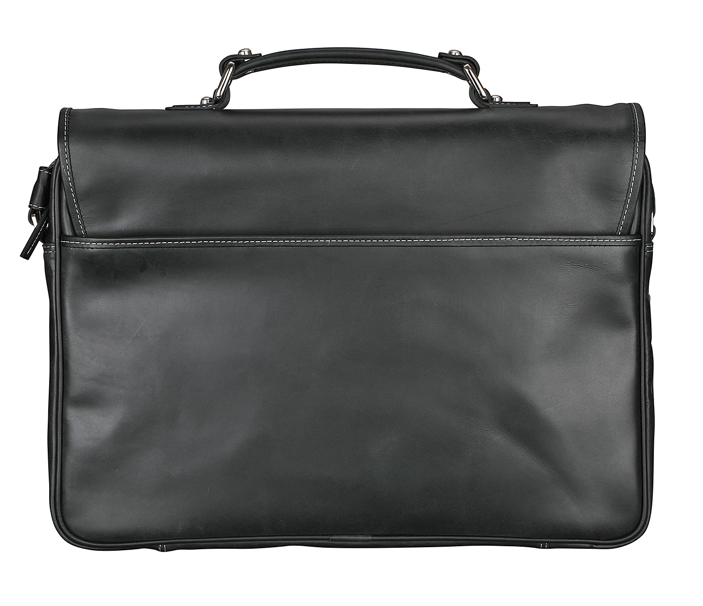 LC44-Victor-Laptop, portfolio office executive bag in Genuine Leather - Black