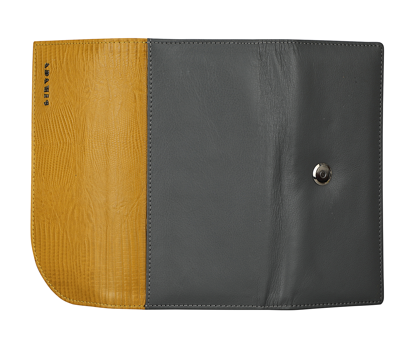 Wallet-Evelyn-Womens wallet in Genuine Leather - Must Grey
