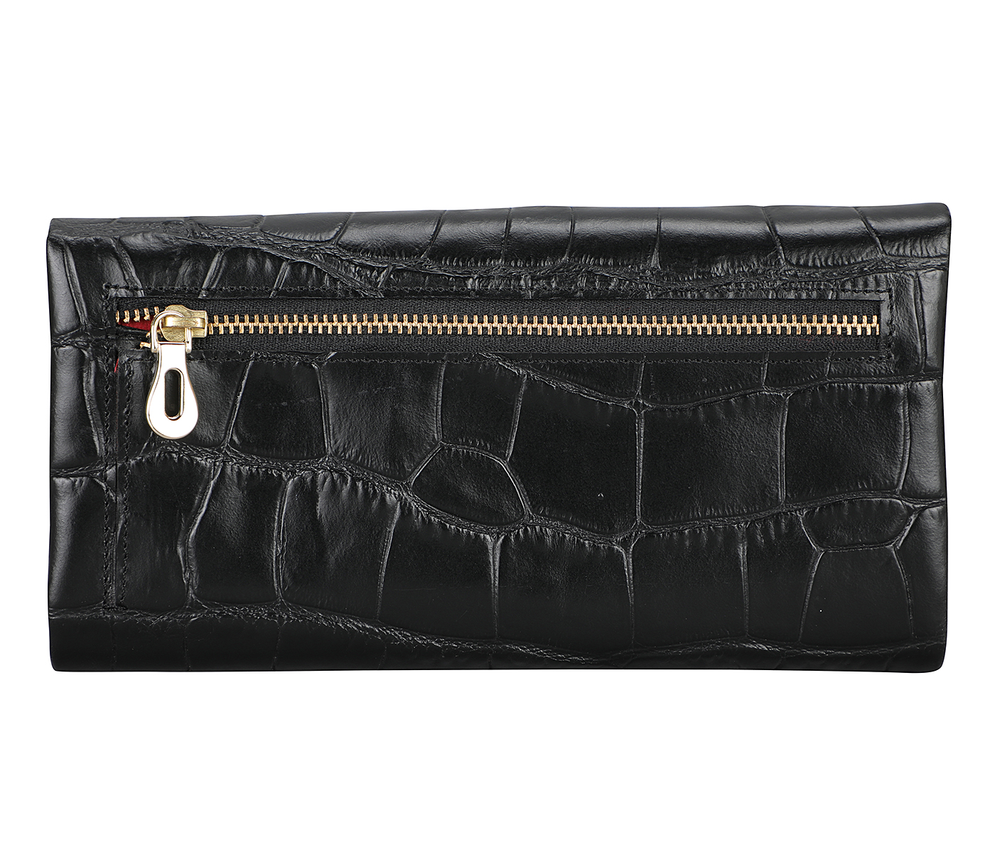 W342-Marcia-Women's wallet in Genuine Leather - Black