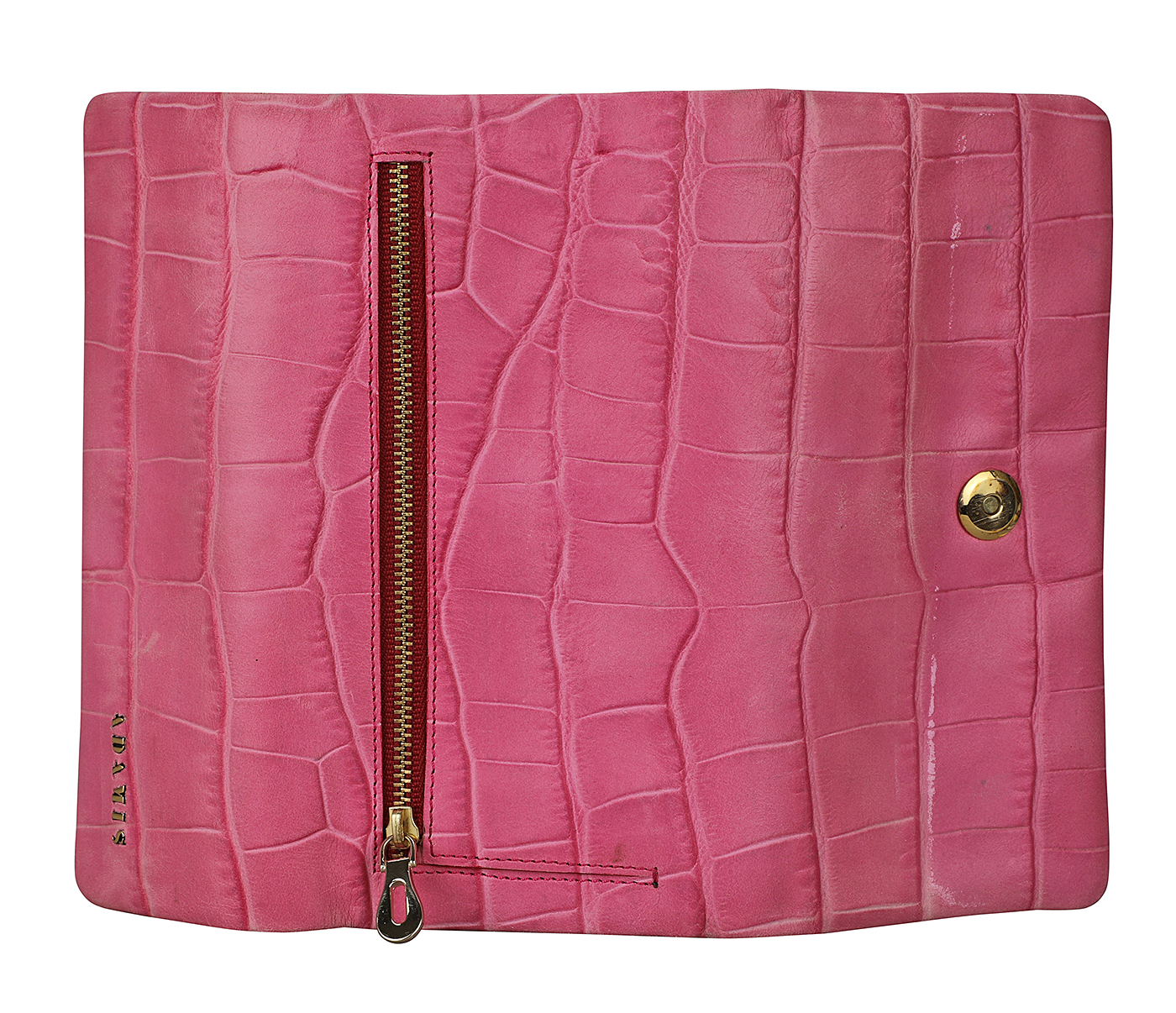 W342-Marcia-Women's wallet in Genuine Leather - Pink.