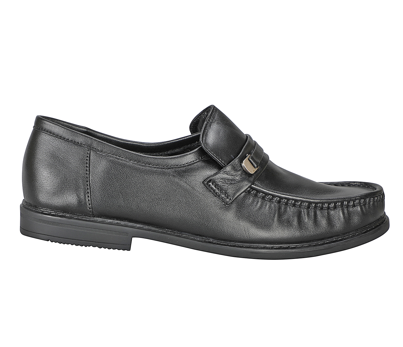 MG13-Adamis-Black Color Pure Leather Footwear For Men - blk