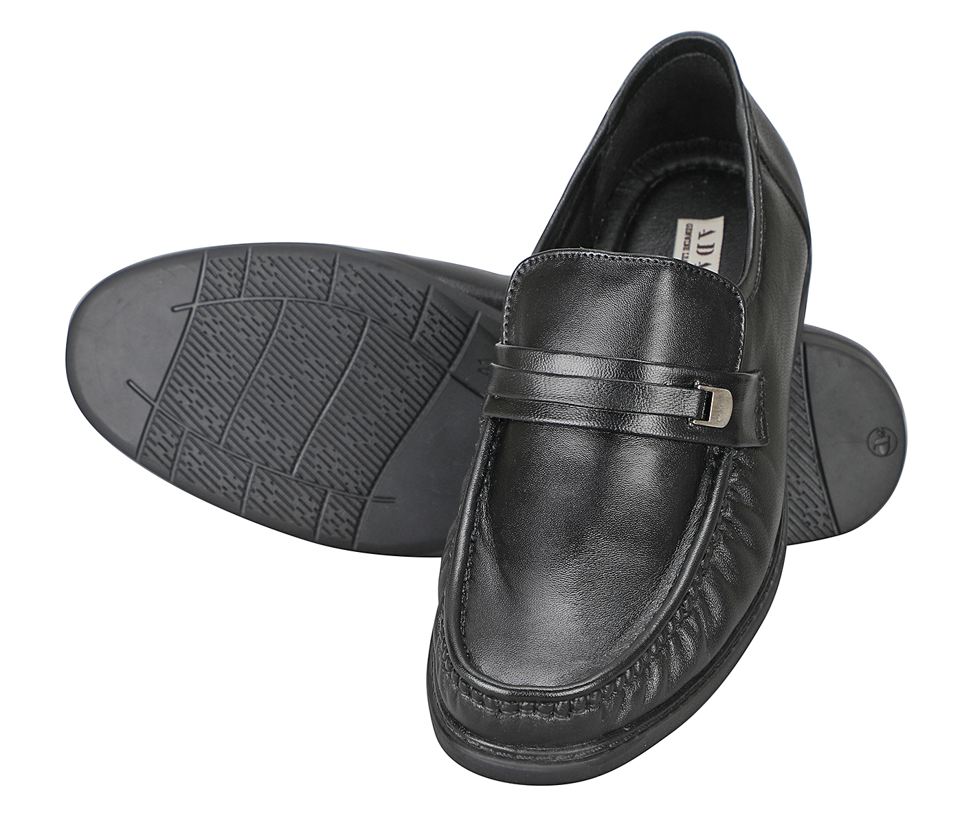 MG13-Adamis-Black Color Pure Leather Footwear For Men - blk