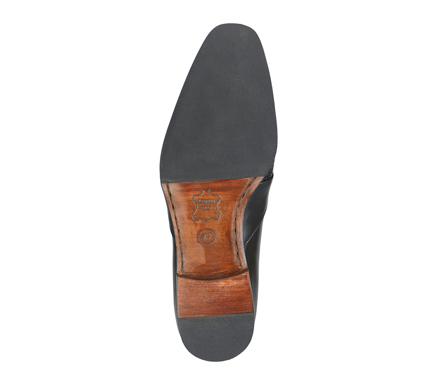 PF38-Adamis Pure Leather Footwear For Men- - Black