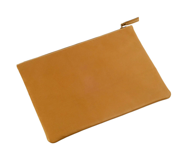 F16-Leonardo-Folder for documents in Genuine Leather - Tan