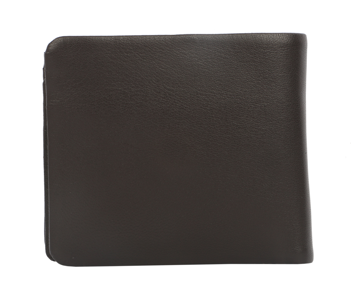 VW3-Almeda-Men's bifold wallet with coin pocket in Genuine Leather - Brown