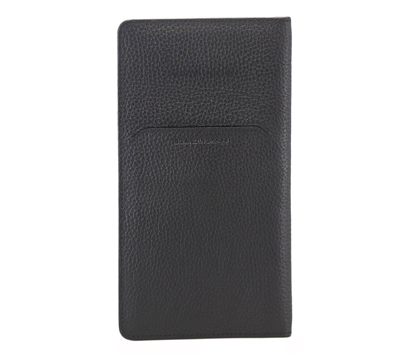 W85-Rafel-Travel document wallet in Genuine Leather - Black