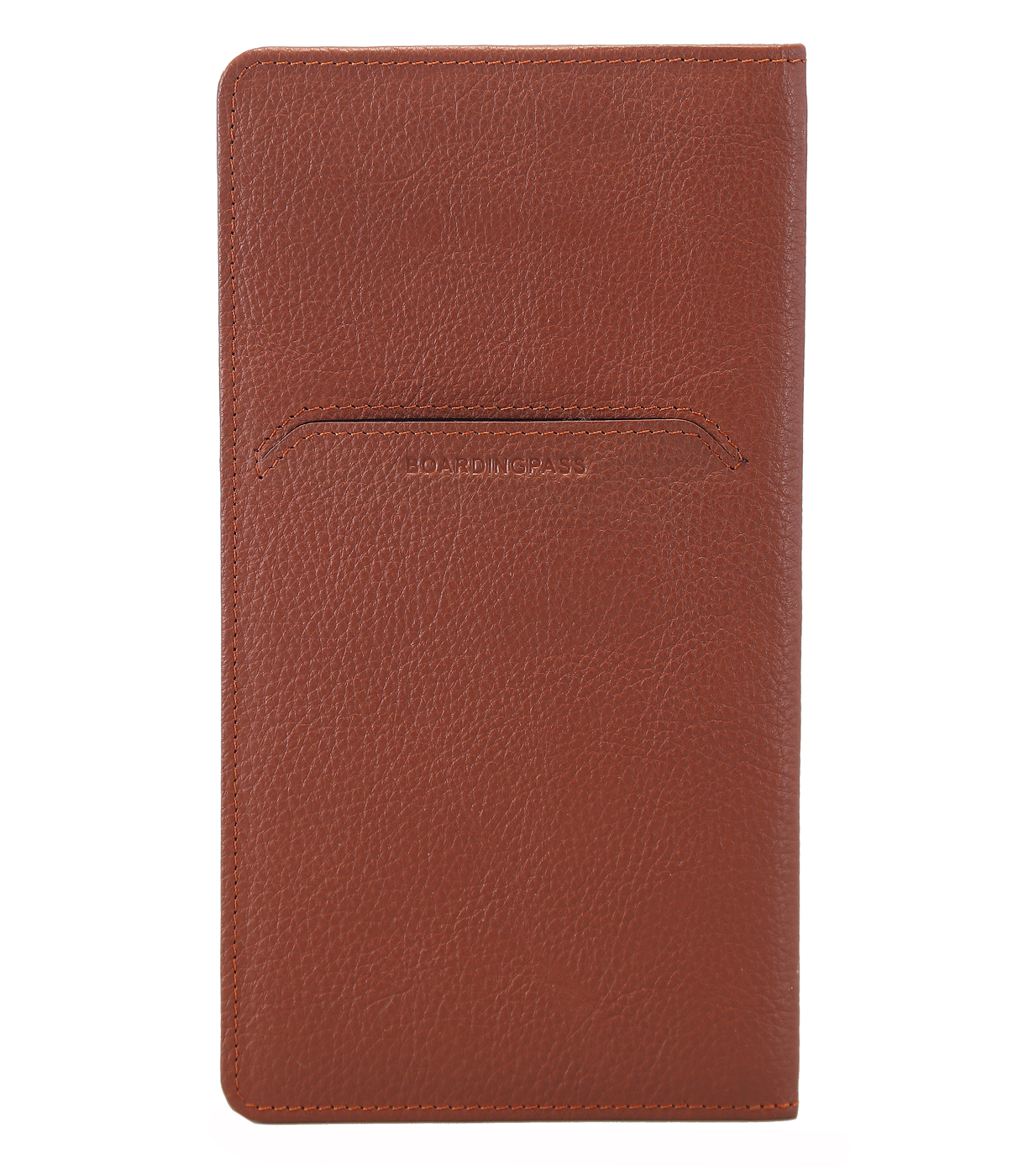 W85-Rafel-Travel document wallet in Genuine Leather - Tan