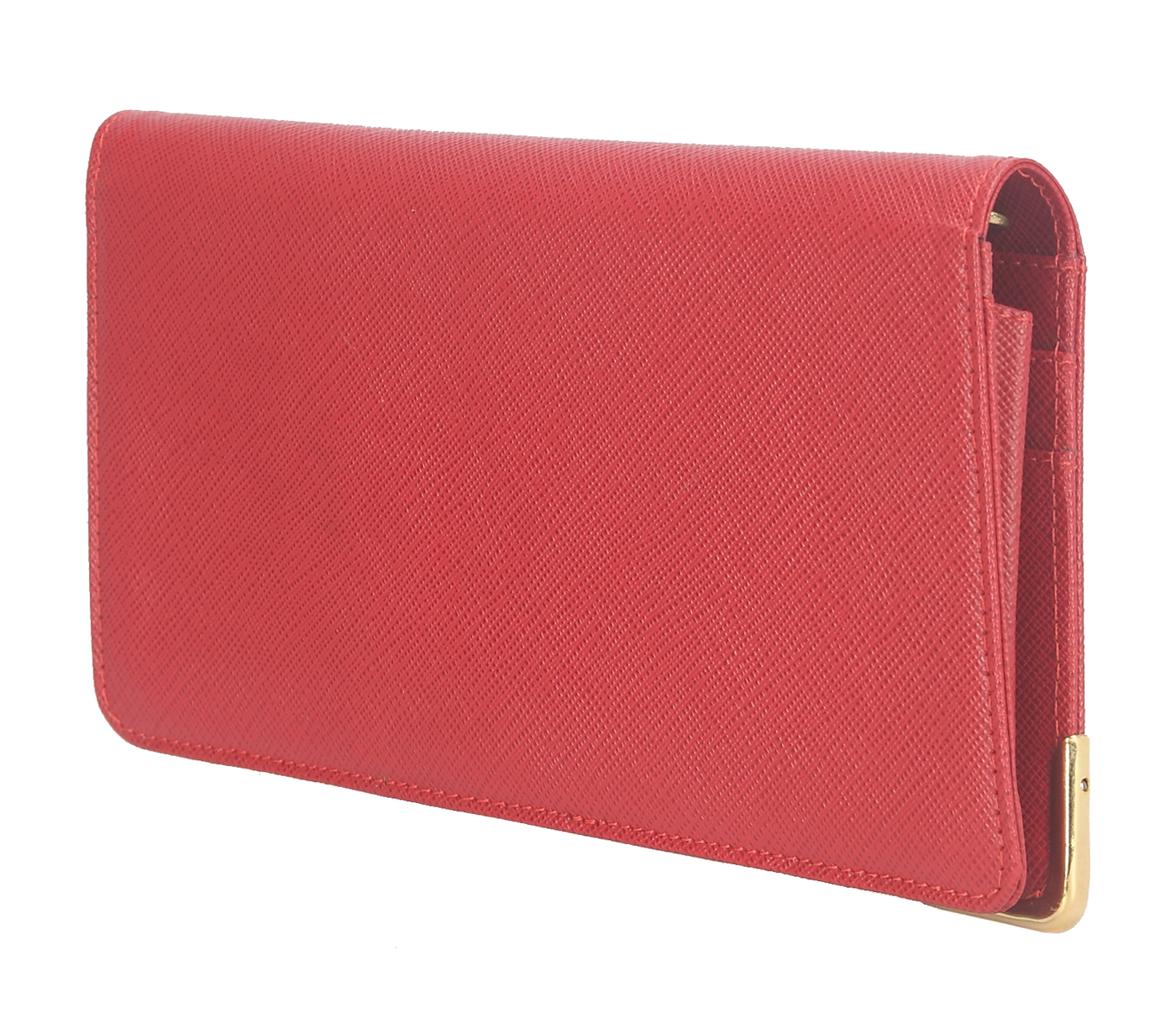 W248-Daisy-Women's  bifold wallet in Genuine Leather - Red