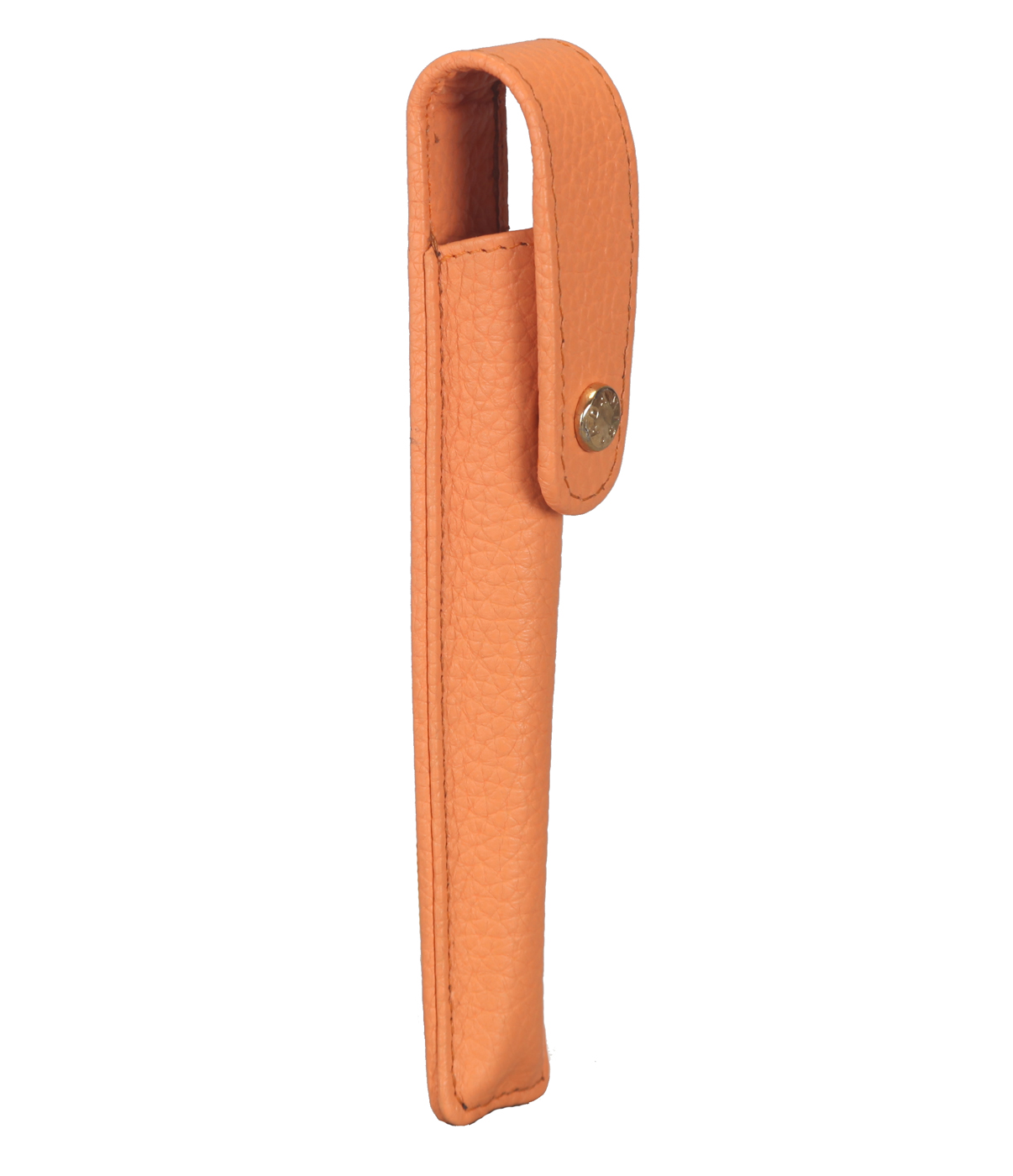 Pen Case--Pen case to carry single pen in Genuine Leather - Peach