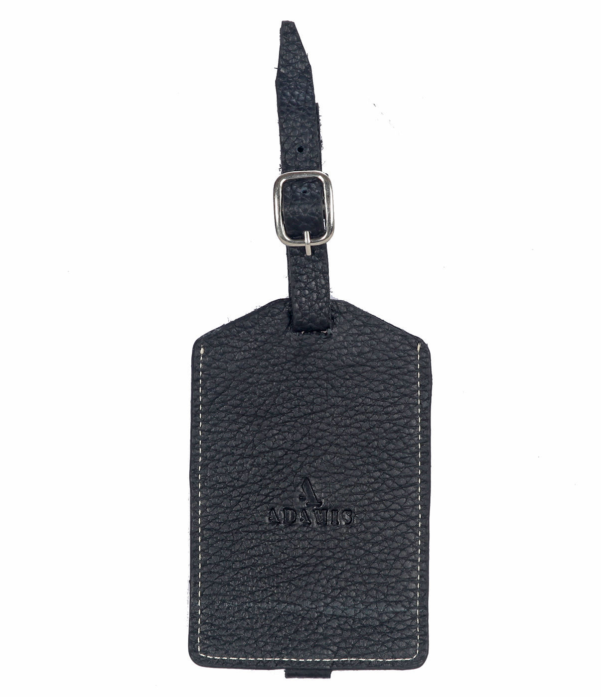 W283--Luggage, Recognising tag in Genuine Leather - Black