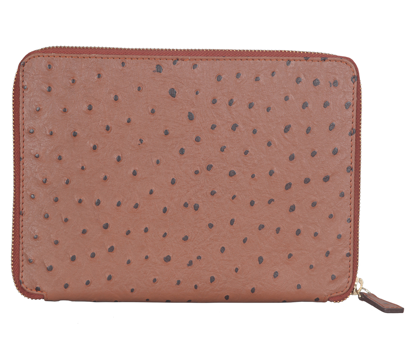 W279--Ipad air cover with magnetic tray in Genuine Leather - Tan